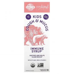 Garden of Life, Mykind Organics, Kids Cough & Mucus, Immune Syrup with Ivy Leaf, Zinc & Vitamin C, 3.92 fl oz (116 ml)