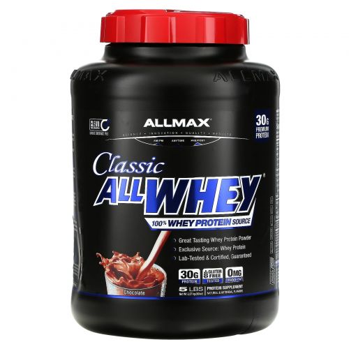 ALLMAX Nutrition, AllWhey Classic, 100% Whey Protein, Chocolate, 5 lbs (2.27 kg)