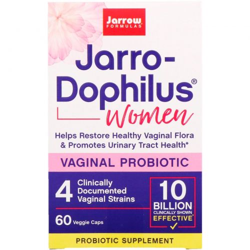 Jarrow Formulas, Пробиотики Jarro-Dophilus, для женщин, 60 капсул