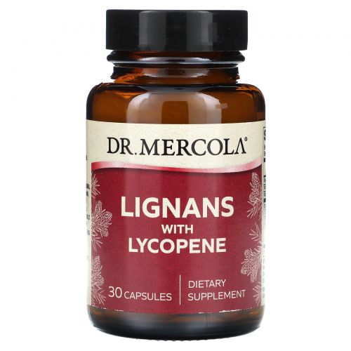 Dr. Mercola, Лигнаны с ликопином, 30 капсул