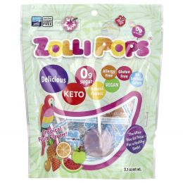 Zollipops, Zollipops, The Clean Teeth Pops, Tropical Fruit Flavors, 3.1 oz