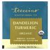 Teeccino, Органический обжаренный травяной чай с корнем одуванчика и куркумой, не содержит кофеина, 10 чайных пакетиков, 60 г