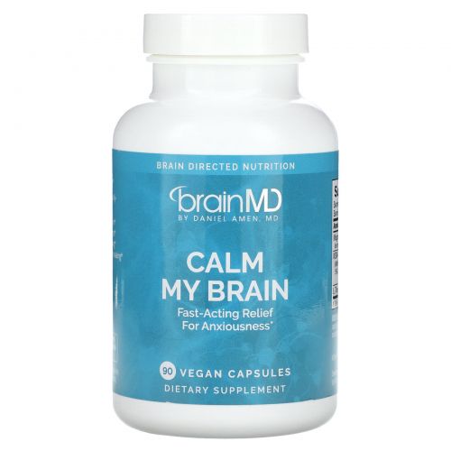 BrainMD, Calm My Brain, 90 веганских капсул