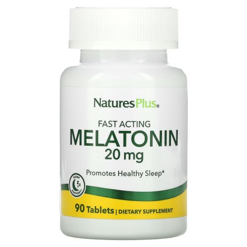 NaturesPlus, Мелатонин, 20 мг, 90 таблеток