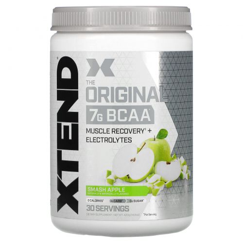 Scivation, Xtend, BCAAs (аминокислоты с разветвленными боковыми цепями), со вкусом зеленого яблока, 14,0 унций (398 г)