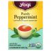 Yogi Tea, Organic, Purely Peppermint, без кофеина, 16 чайных пакетиков, 0,85 унции (24 г)