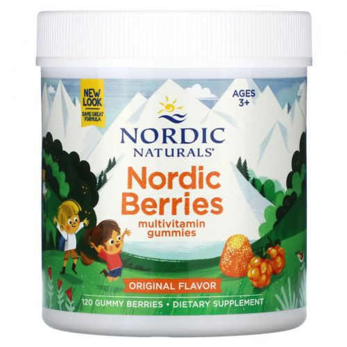 Nordic Naturals, Nordic Berries, поливитаминные жевательные конфеты, 120 жевательных конфет