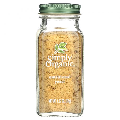 Simply Organic, Органические, питательные дрожжи, 1,32 унц. (37 г)