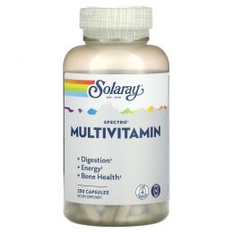 Solaray, Spectro Multivitamin, без железа, 250 капсул