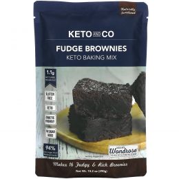 Keto and Co,  Fudge Brownies, Keto Baking Mix, 10.2 oz (290 g)