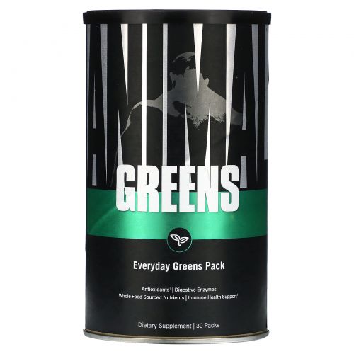 Universal Nutrition, Animal Greens, усиленная формула с зеленью, 30 пакетиков