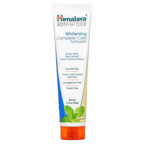 Himalaya Herbal Healthcare, Отбеливающая зубная паста, комплексный уход, Simply Peppermint, 5,29 унций (150 г)