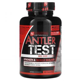 Nutrakey, Antler Test, рога благородного оленя, 120 капсул