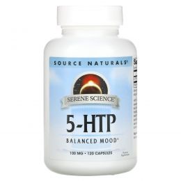 Source Naturals, 5-HTP, 100 мг, 120 капсул