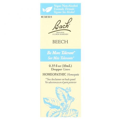 Bach, Original Flower Remedies, бук, 10 мл (0,35 жидк. унции)