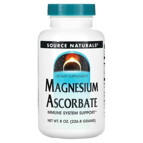 Source Naturals, Аскорбат магния, 8 унций (226,8 г)