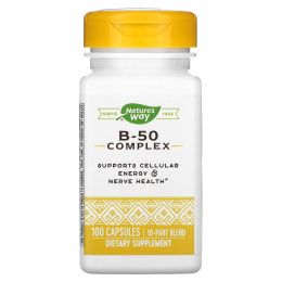 Nature's Way, Комплекс B-50 (B-50 Complex), 100 капсул