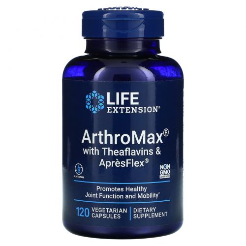 Life Extension, Arthromax с теафлавинами и Apresflex, 120 растительных капсул