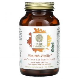 Pure Synergy, Vita-Min-Vitality для мужчин, 60 таблеток