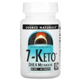 Source Naturals, 7-Keto, метаболит ДГЭА, 50 мг, 60 таблеток