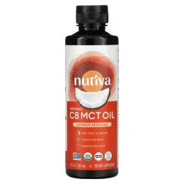 Nutiva, Органическое масло C8 MCT, 355 мл (12 жидк. Унций)
