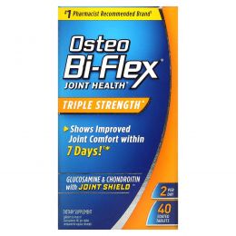 Osteo Bi-Flex, Здоровье суставов, тройная сила, 40 таблеток в оболочке