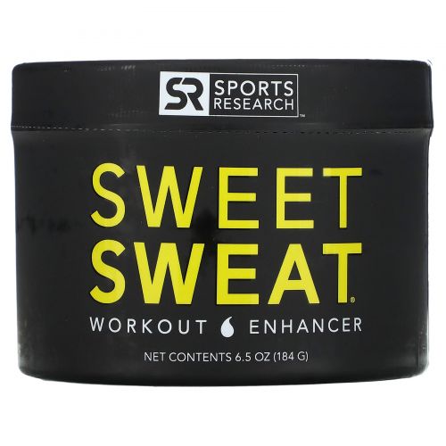 Sports Research, "Sweet Sweat", предтренировочный комплекс, 6,5 унций (184 г)