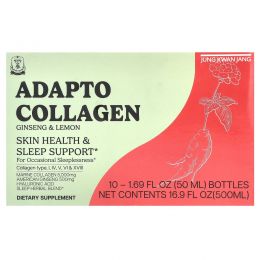 CheongKwanJang, Adapto Collagen, со вкусом женьшеня и лимона, 10 флаконов по 50 мл (1,69 жидк. унции)