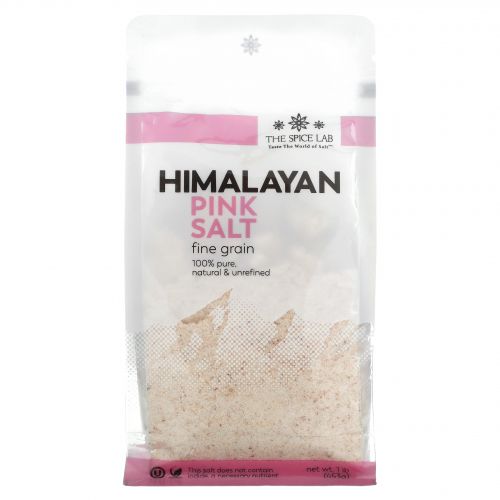 The Spice Lab, Pure Himalayan Pink Crystal Salt, Fine, 16 oz