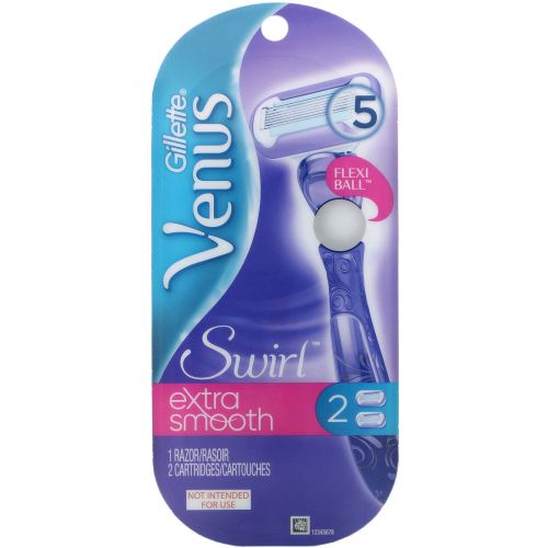 Gillette venus swirl сменные кассеты для бритья 2шт