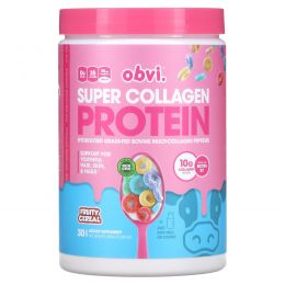 Obvi, суперпротеин с коллагеном, фруктовые хлопья, 360 г (12,69 унций)