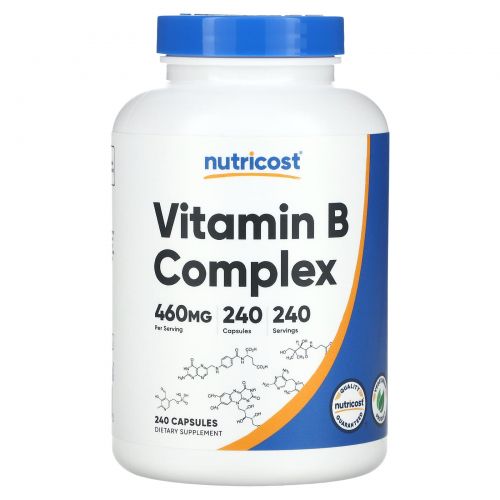 Nutricost, Комплекс витаминов группы B, 240 капсул