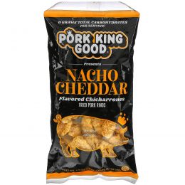 Pork King Good, Flavored Chicharrones, Nacho Cheddar, 1.75 oz (49.5 g)