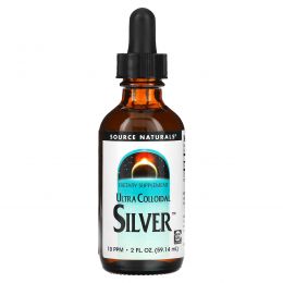 Source Naturals, Коллоидное серебро Ultra, 10 ЧНМ, 2 жидких унции (59,14 мл)