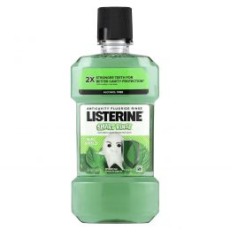 Listerine, Smart Rinse, ополаскиватель с фтором против кариеса, защита от мяты, 500 мл (16,9 жидк. Унции)