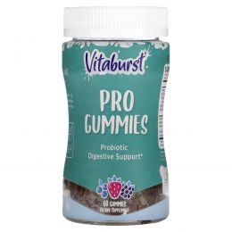 Vitaburst, Vitaburst, Pro Gummies, пробиотики для поддержки пищеварения, ягоды, 60 жевательных таблеток