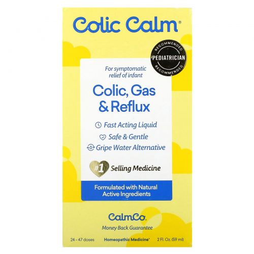 Colic Calm, Colic, средство от газообразования и рефлюкса, для младенцев, 59 мл (2 жидк. унции)