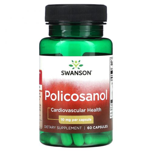 Swanson, Поликозанол, 10 мг, 60 капсул