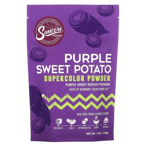 Suncore Foods, Purple Sweet Potato, суперцветный порошок, 142 г (5 унций)