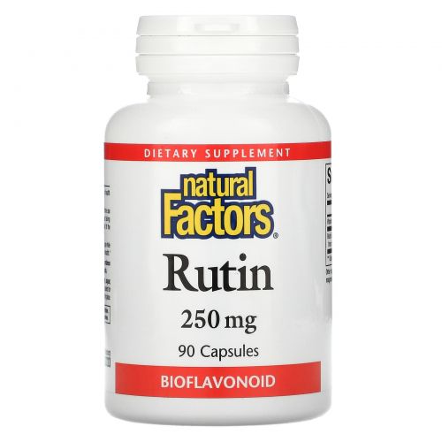 Natural Factors, Рутин, 250 мг, 90 капсул