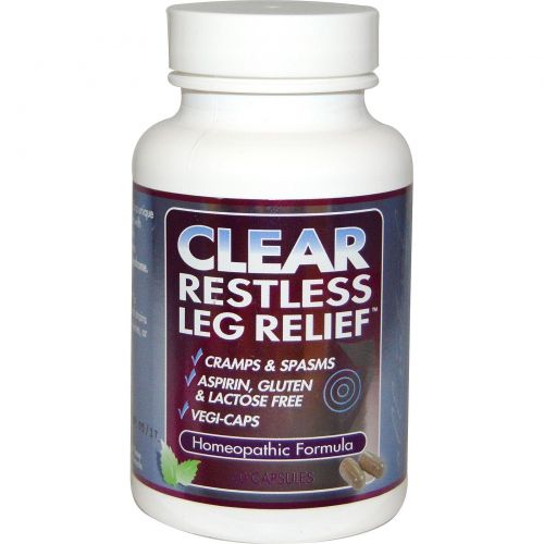 Clear Products, Clear Restless Leg Relief, 60 caps, 60 caps