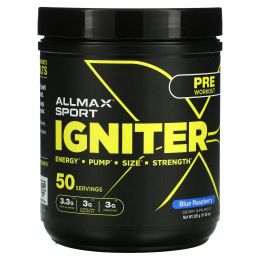 ALLMAX, Igniter, перед тренировкой, с голубой малиной, 320 г (11,28 унции)