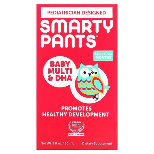 SmartyPants, Baby Multivitamin & DHA Drops, 1 fl oz (30 mL)