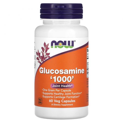 NOW Foods, Глюкозамин '1000', 60 растительных капсул