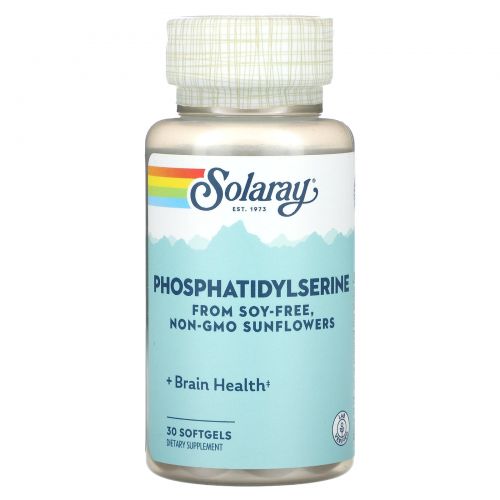 Solaray, Фосфатидилсерин, 30 мягких таблеток