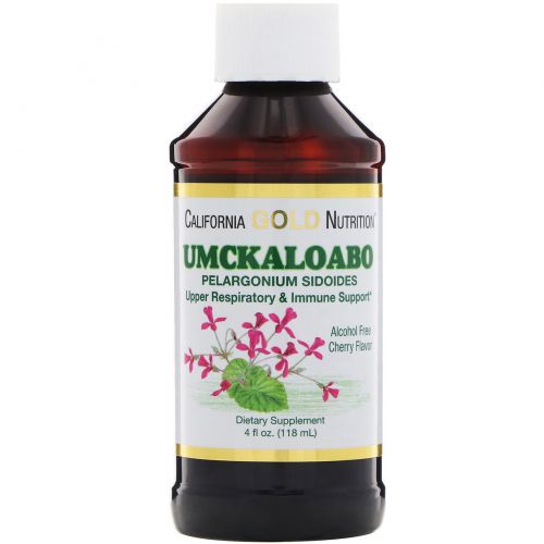 California Gold Nutrition, Умкалоабо, без алкоголя, со вкусом вишни
, 4 fl oz (118 ml)