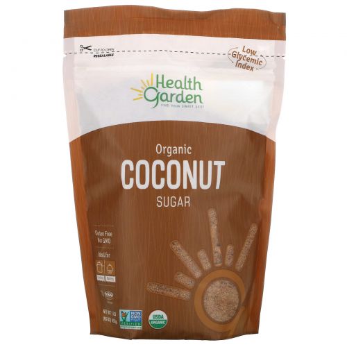 Health Garden, Organic Coconut Sugar, 16 oz (453 g)