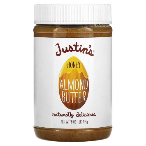 Justin's Nut Butter, Медово-миндальное масло, 454 г (16 унций)