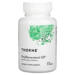 Thorne Research, PolyResveratrol-SR, ПолиРесвератрол 60 капсул