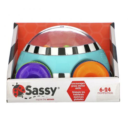 Sassy, Pop n' Push Car, 6 - 24 Months, 1 Car